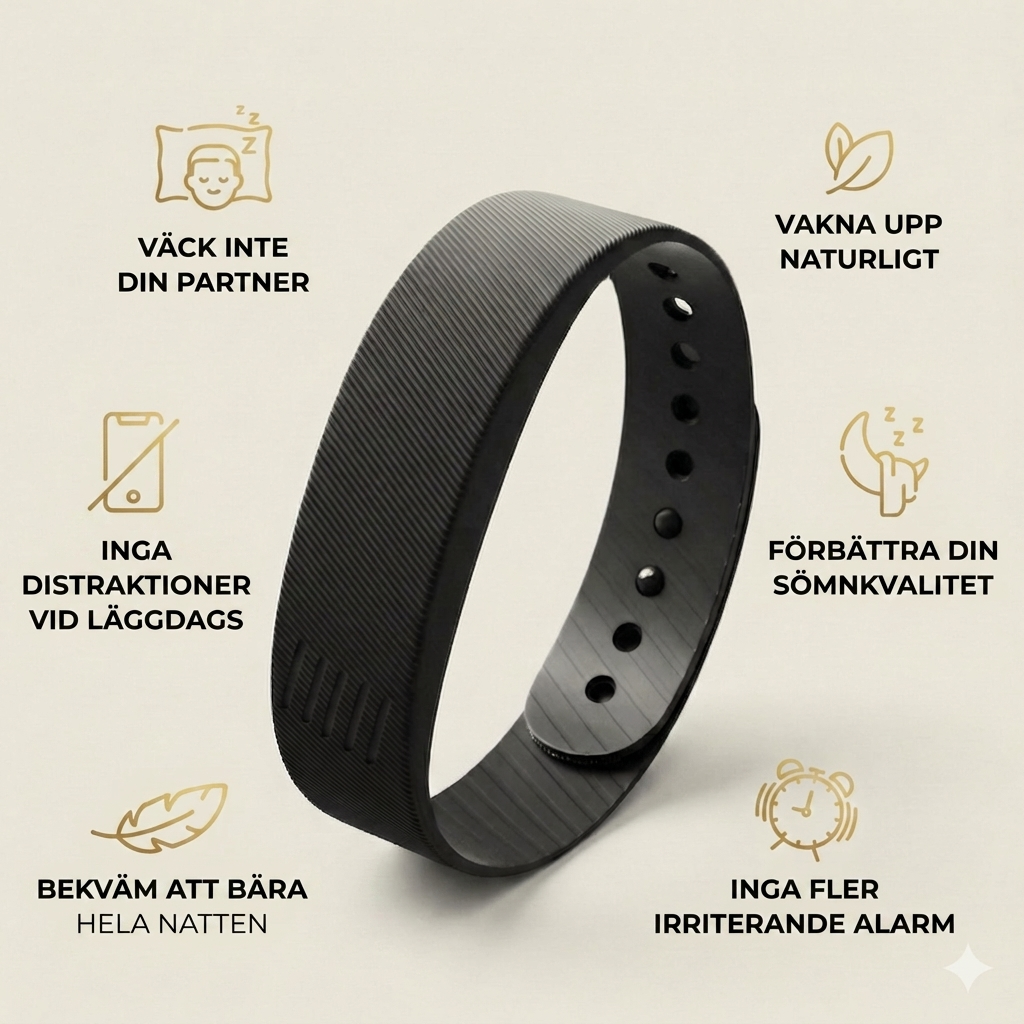 SnoozEcho Pulse™ Band- 100% "Silent" Vibration Alarm