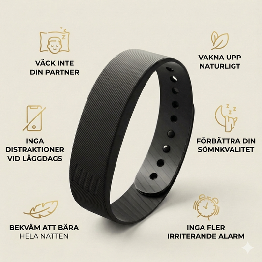 SnoozEcho Pulse™ Band- 100% "Silent" Vibration Alarm