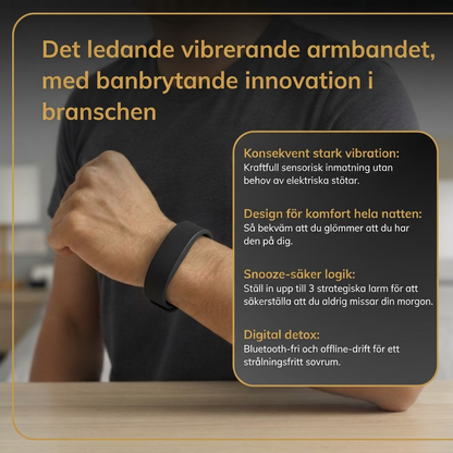 SnoozEcho Pulse™ Band- 100% "Silent" Vibration Alarm