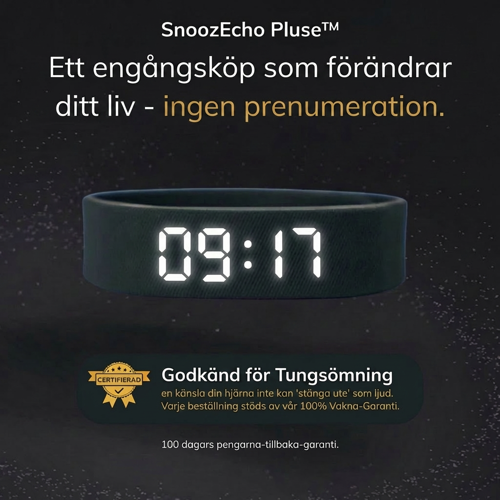 SnoozEcho Pulse™ Band- 100% "Silent" Vibration Alarm