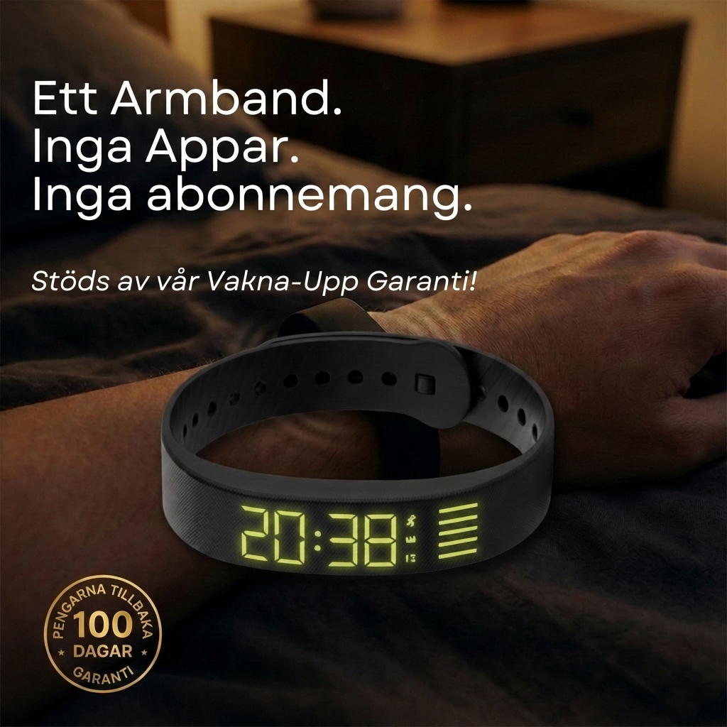 SnoozEcho Pulse™ Band- 100% "Silent" Vibration Alarm