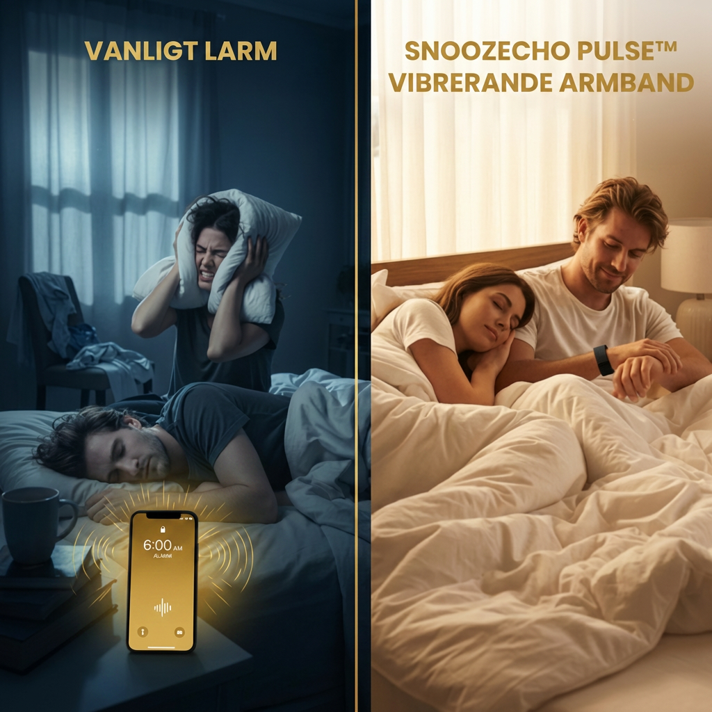 SnoozEcho Pulse™ Band- 100% "Silent" Vibration Alarm